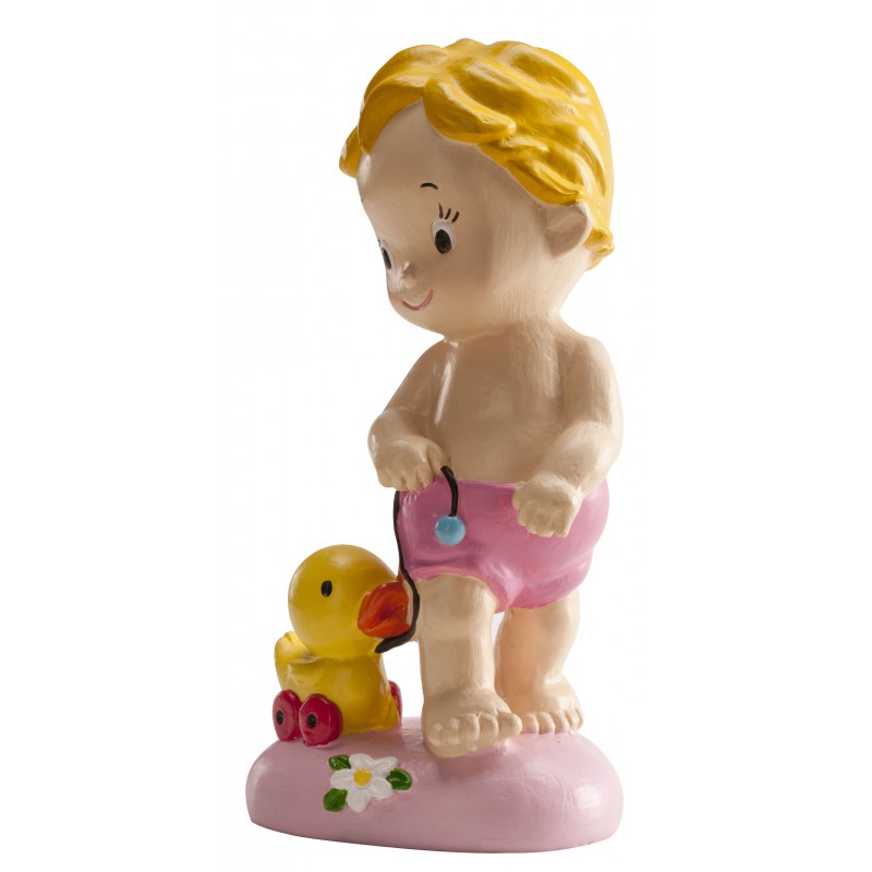Mädchen mit kleiner Ente