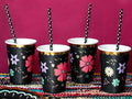 Becher - Papier - Halloween - Dia de los muertos - 220ml - 6 Stück