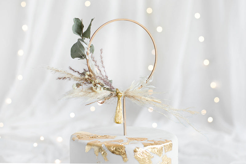 Cake Topper Holz rund, 14 cm