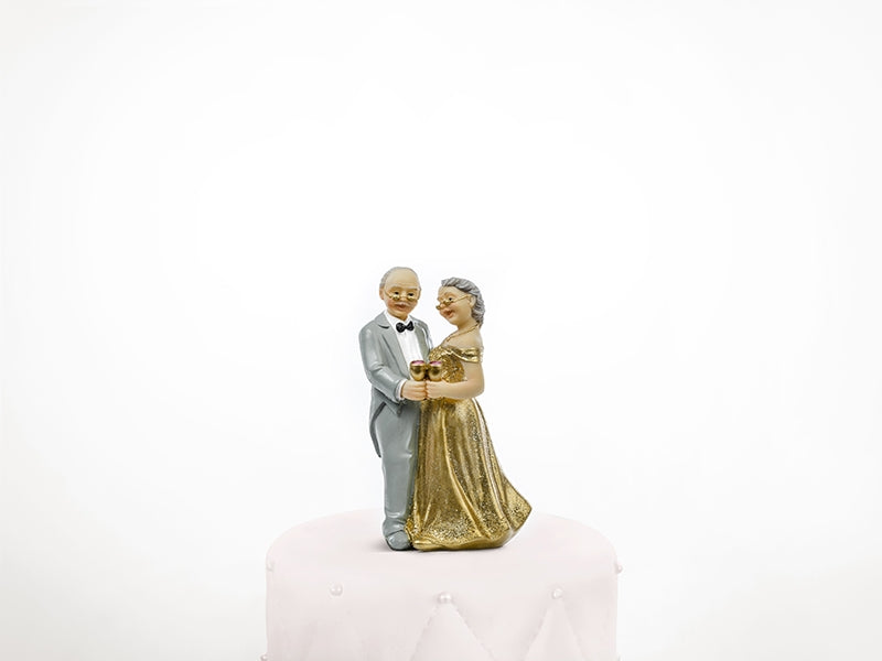 Tortenfigur Goldene Hochzeit, 12 cm