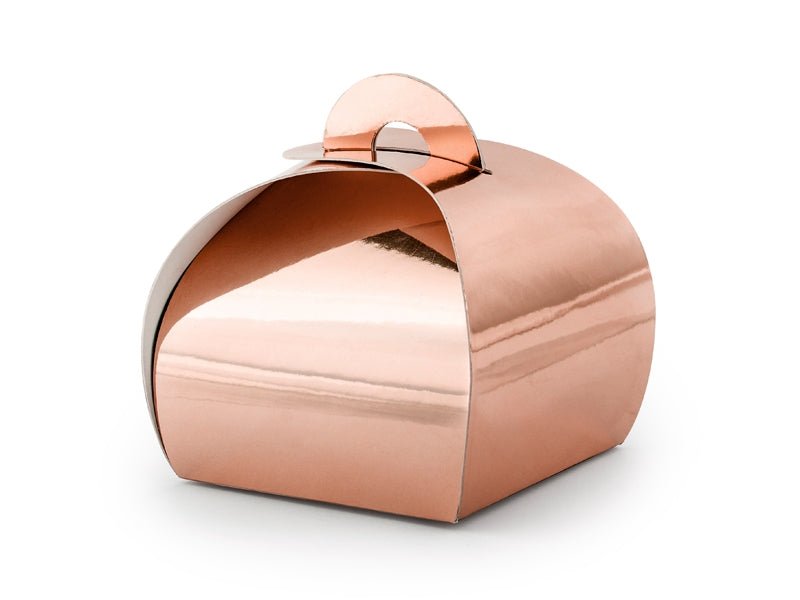 Geschenkboxen - rose gold - 10 Stück - 6x6cm