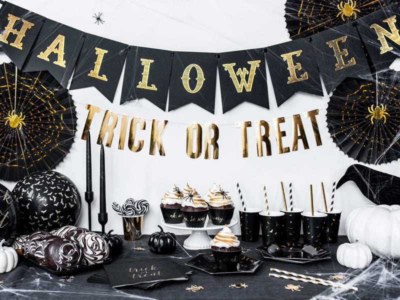 Hängedeko - Fächer - Set - Halloween - Spinnennetz - 2 Stück