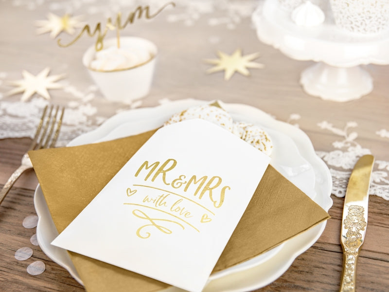 Geschenktüten - Papier - Hochzeit - MR & MRS - 6 Stück