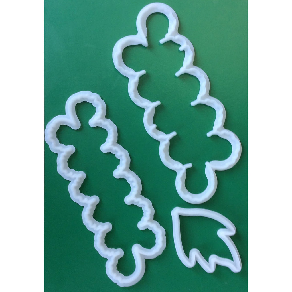 FMM Peony and Leaf Cutters, 3 Pieces