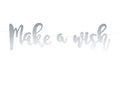 Girlande Make a Wish silber, 15 x 60 cm