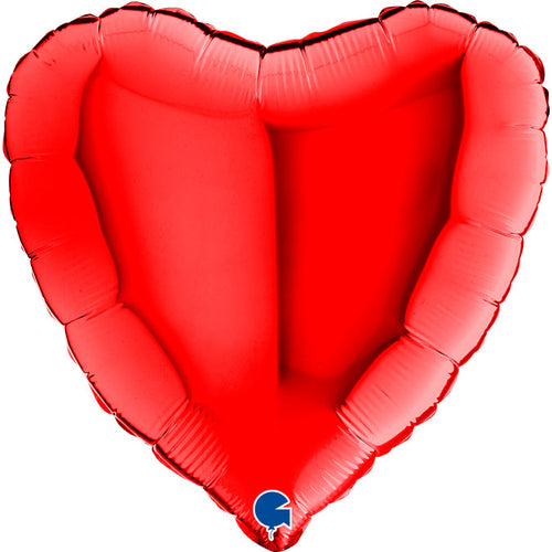 Folienballon Herz 90 cm Rot