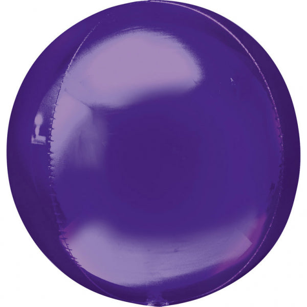 Folienballon - Orbz-Kugel 40 cm Lila
