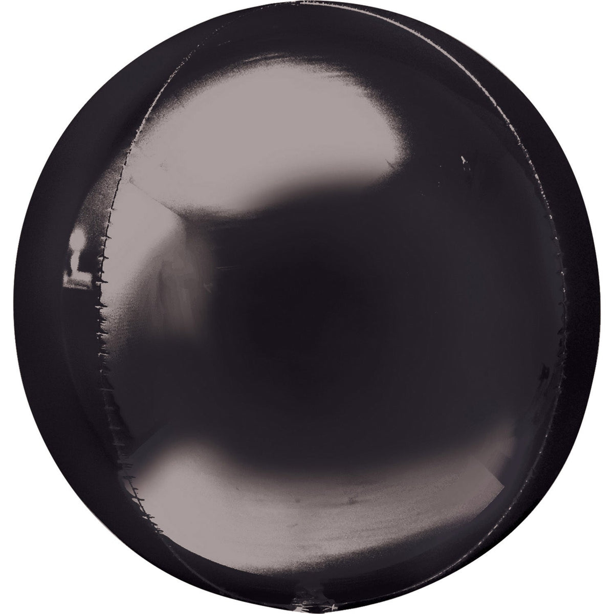 Folienballon - Orbz-Kugel 40 cm Schwarz