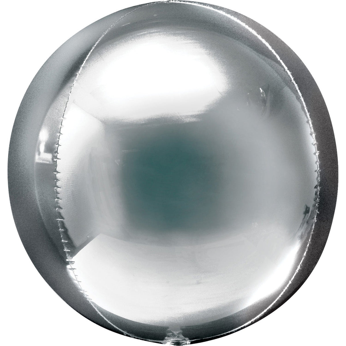 Folienballon - Orbz-Kugel 40 cm Silber