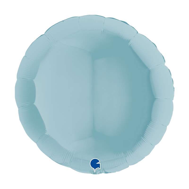 Folienballon Rund 90 cm Hellblau