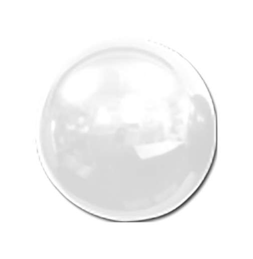 Folienballon Spiegel-Kugel 40 cm Weiß