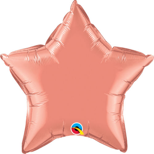 Folienballon Stern 46 cm Koralle
