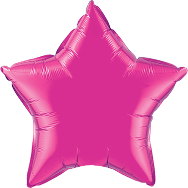 Folienballon Stern 90 cm Magenta/Pink
