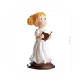 Tortenfigur Mädchen Kommunion mit Bibel, 13,5 cm