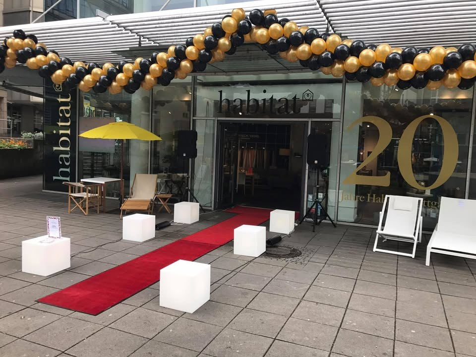 Habitat Stuttgart – Ballondekoration von Party Deko World