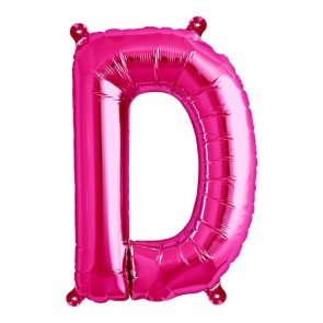 Folienballon Buchstabe D in Pink, 86 cm