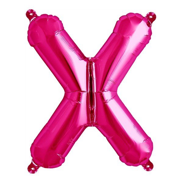 Folienballon Buchstabe X in Pink