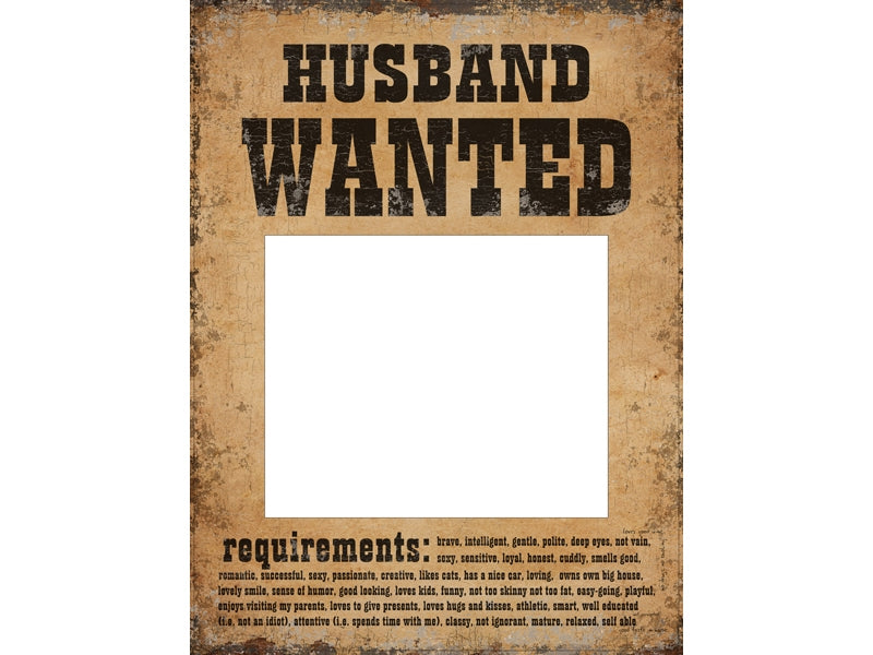 Fotorequisiten - Hochzeit/Wedding - Wanted - 2 Stück