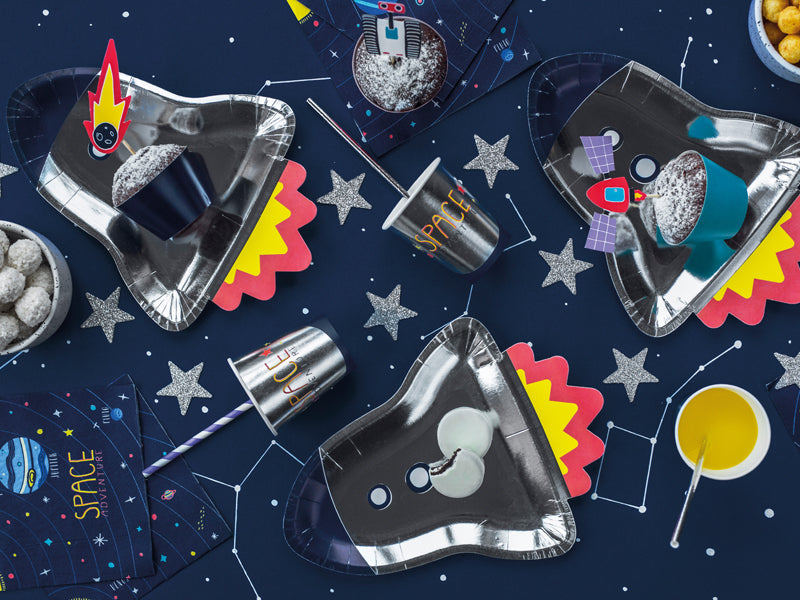 Becher - Papier - Weltall - Space Party - 200ml - 6 Stück
