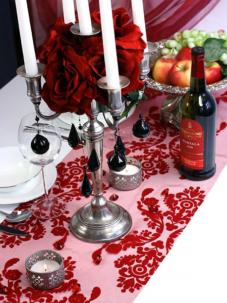 Organzarolle - Ornamente - Bordeaux - 36cm - 9m