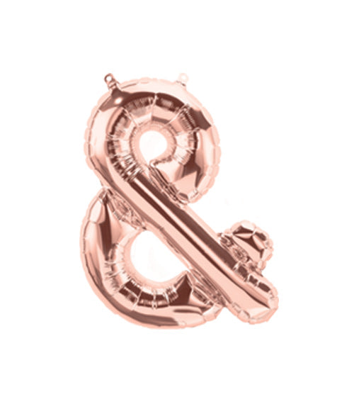 Folienballon - "&" - Rosegold - 41cm