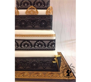 Cake Lace Spitzenmatte Art Deco Lace