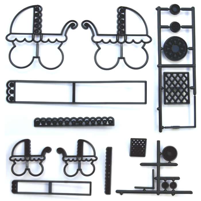 Patchwork Cutters Ausstecher Kinderwagen, 9,5 cm