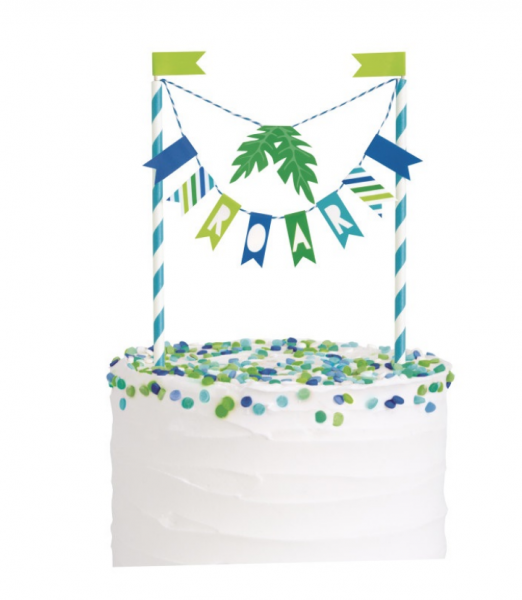 Cake Topper - Wimpel - Dinosaurier ROAR