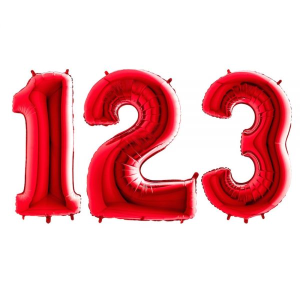 Heliumfüllung Zahlen Folienballon 162cm (Nur für Abholungen)