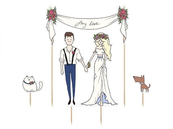 Cake Topper "My Love"