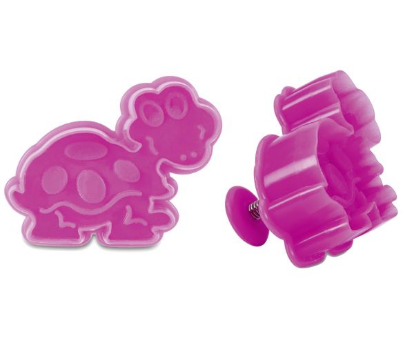 Ausstecher mit Auswurf - Kunststoff - Schildkröte - 6cm