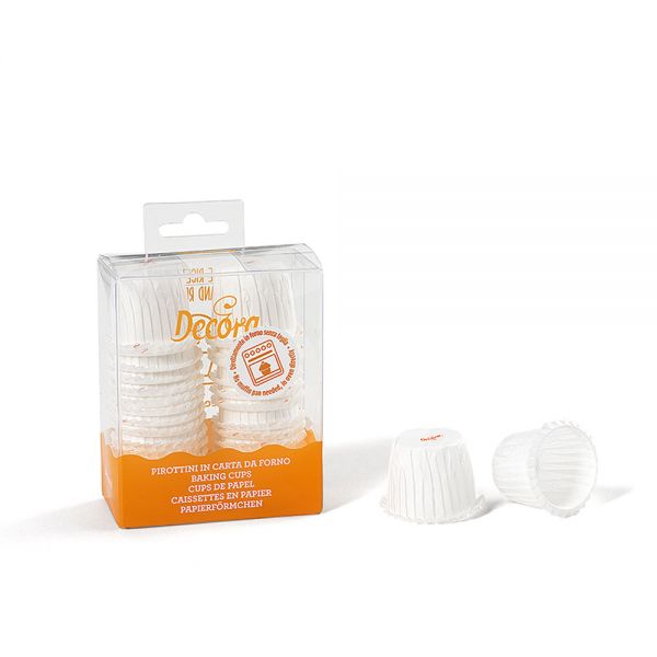 Muffin Papierförmchen weiß 35 Stück 30x35 mm