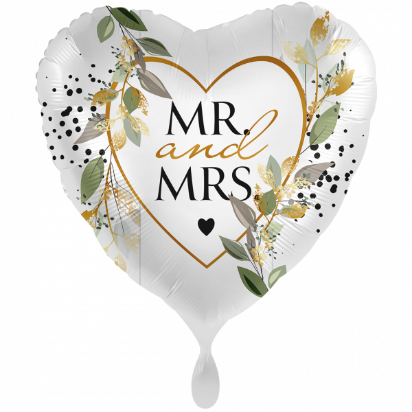 FolienballonXXL- Mr. & Mrs. Botanical-Ø 71cm