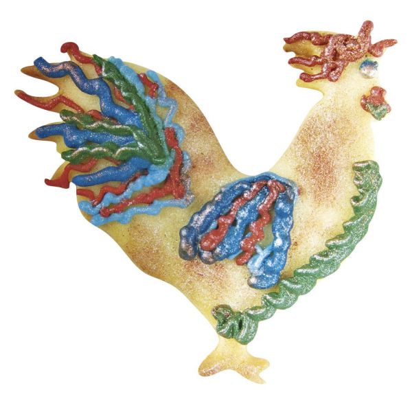 Ausstecher - Edelstahl - Hahn - 8cm