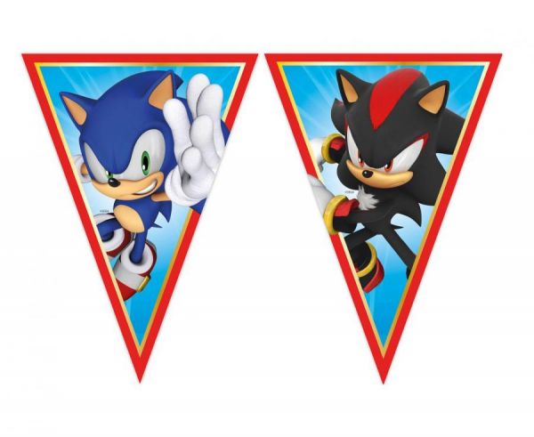 Wimpelgirlande - Papier- Sonic - 2.3m