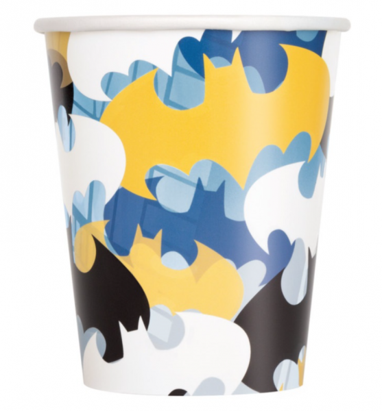 Becher - Papier - Batman - 270ml - 8 Stück