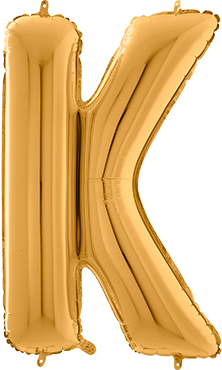 Folienballon - K - Gold - 66cm