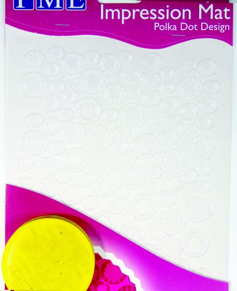 PME Impression Mat Polka Dot / Prägematte Punkte