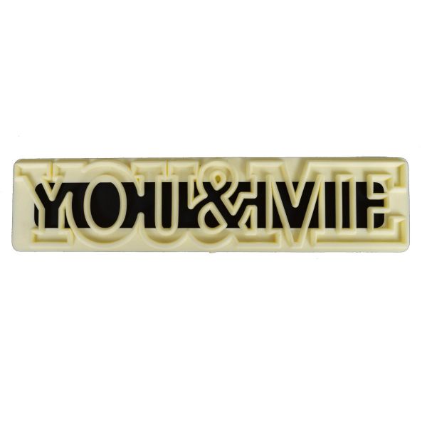 FMM Ausstecher / Tappits -YOU & ME- 4cm x 13cm