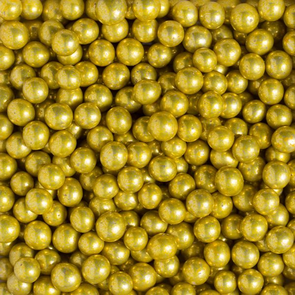 Zuckerperlen groß Metallic gold 100g Ø7mm