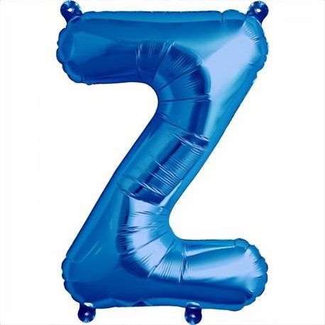 Folienballon - "Z" - Blau - 41cm