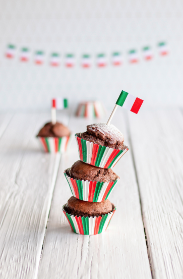 Cupcake/Muffin Förmchen - Italien - 50 Stück