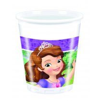 Becher - Plastik - Sofia die Erste - 200ml - 8 Stück