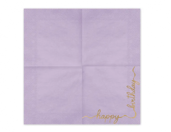 Servietten - Happy Birthday - Mix - 33x33cm - 12Stück