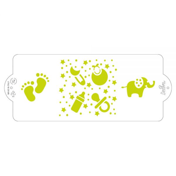 Schablone - Stencil - Baby - 25cmx10cm