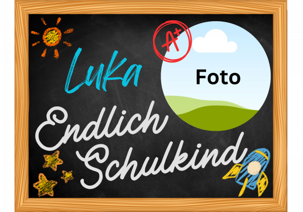 Einschulung Tortenaufleger 21 x 27 cm Rechteckig aus Fondantpapier