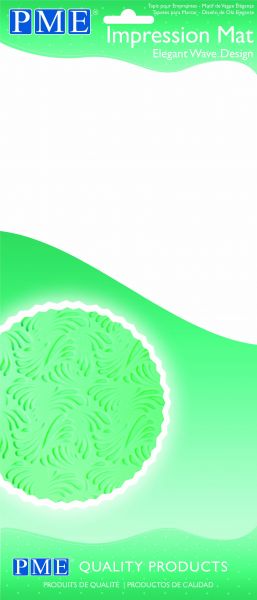 PME Impression Mat Elegant Wave Design / Prägematte Wellen