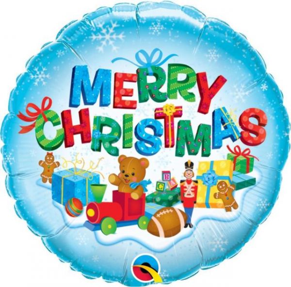 Folienballon - Weihnachten - Merry Christmas - Rund - 46cm