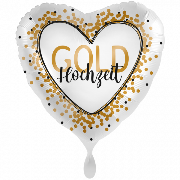 Folienballon-Goldhochzeit-Ø 43cm