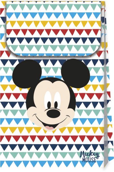 Partytüten - Papier - Micky Maus - Premium Serie - 6 Stück